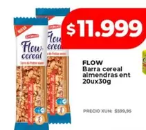 Flow - Barra cereal almendras ent
