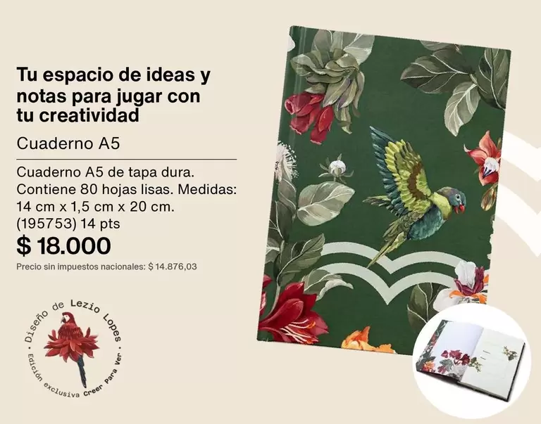 X$ - Cuaderno A5