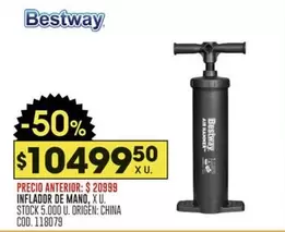Bestway - INFLADOR DE MANO, XU.