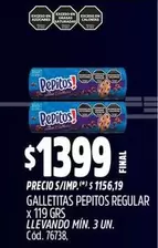 X$ - GALLETITAS PEPITOS REGULAR