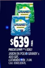 Granby - JABON EN POLVO