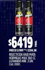 Raid - MATA HORMIGAS MAX 360 CC