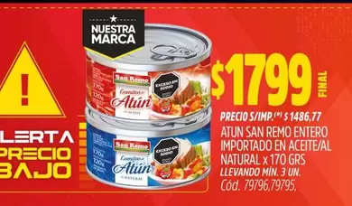 San Remo - ATUN ENTERO