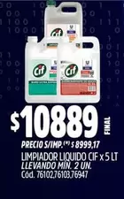 Cif - LIMPIADOR LIQUIDO x 5 LT