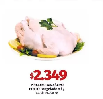 X$ - POLLO congelado x kg