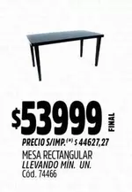 MESA RECTANGULAR
