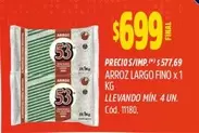 53 - ARROZ LARGO FINO x 1 KG