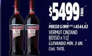Cinzano - VERMUT ROSSO X 1 LT