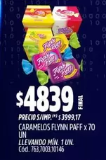 Flynn Paff - CARAMELOS FLYNN PAFF x 70 UN