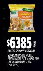 Granja del Sol - SUPREMITAS DE POLLO