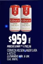 X$ - CERVEZA LILSEN LAGER LATA