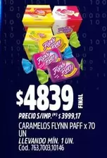 X$ - CARAMELOS FLYNN PAFF x 70 UN
