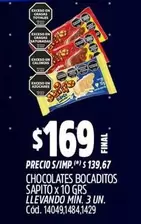 X$ - CHOCOLATES BOCADITOS