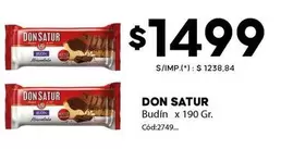 Don Satur - Budín x 190 Gr.