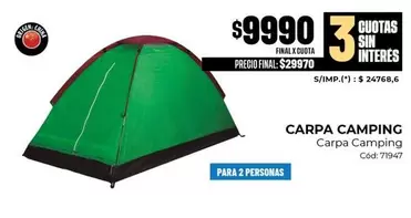 X$ - CARPA CAMPING