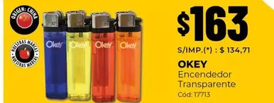 Okey - Encendedor Transparente