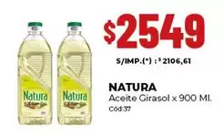 Natura - Aceite Girasol x 900 MI.