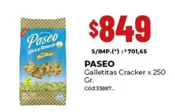 Paseo - Galletitas Cracker x 250