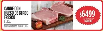 CARRÉ CON HUESO DE CERDO FRESCO