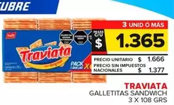 Traviata - Galletitas Sandwich