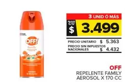 Off - Repelente Family Aerosol 