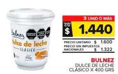 Bulnez - Dulce De Leche Clásico 