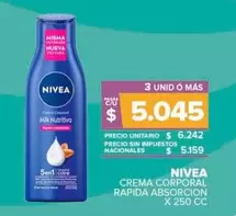 Nivea - Crema Corporal Rapida Absorcion