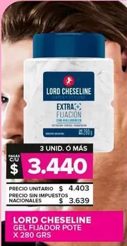 Lord Cheseline - Gel Fijador