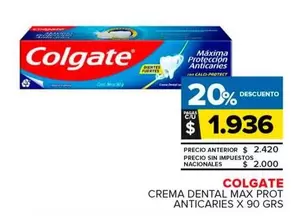 Colgate - Crema Dental Max Prot Anticaries