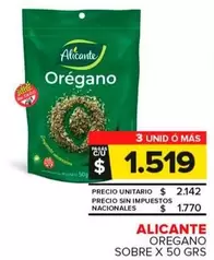 Alicante - Orégano Sobre