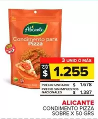 Alicante - Condimento Pizza Sobre