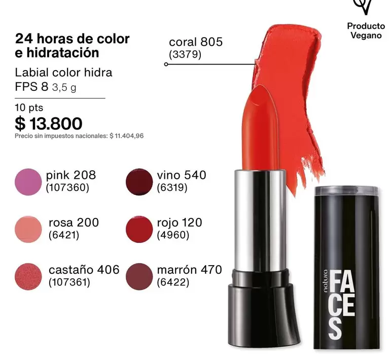 Rojo - Labial color hidra