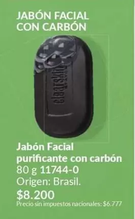 Origen - Jabón Facial purificante con carbón 11744-0