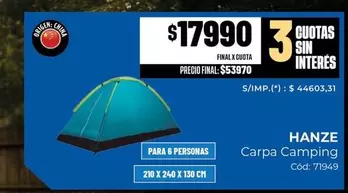 Origen - Carpa Camping
