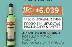 Gancia - APERITIVO AMERICANO