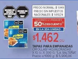 La Salteña - TAPAS PARA EMPANADAS