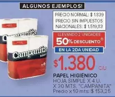 Campanita - PAPEL HIGIENICO