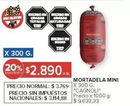 Cagnoli - MORTADELA MINI