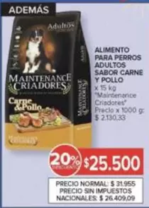 Criadores - ALIMENTO PARA PERROS ADULTOS SABOR CARNE Y POLLO