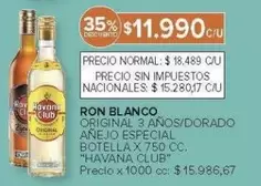 Havana Club - RON BLANCO