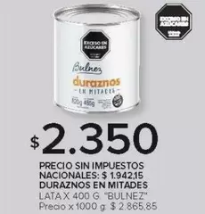 X$ - Duraznos