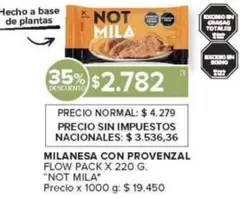 Not - MILANESA CON PROVENZAL