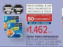 La Salteña - TAPAS PARA EMPANADAS
