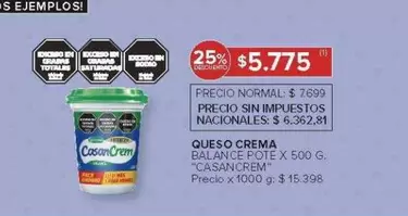 Casancrem - QUESO CREMA BALANCE