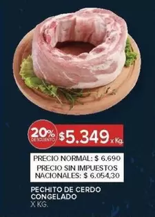 X$ - PECHITO DE CERDO CONGELADO