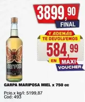 Mariposa - MARIPOSA MIEL