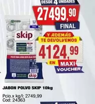Skip - JABON POLVO 10kg