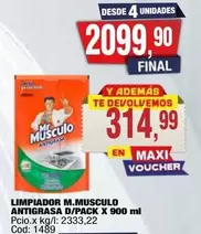 X$ - LIMPIADOR ANTIGRASA D/PACK X 900 ml