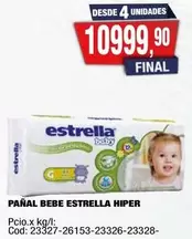 Estrella - PAÑAL BEBE HIPER