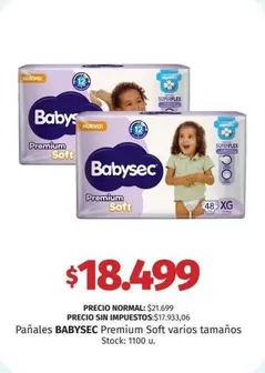 Babysec - Premium Soft varios tamaños